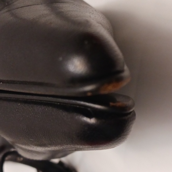 Colin Stuart size 7 1/2 B women's black ankle strap high heels shoe. - Picture 13 of 17